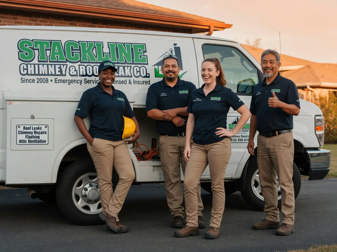 Chimney flashing repair company in Centerville, TX
